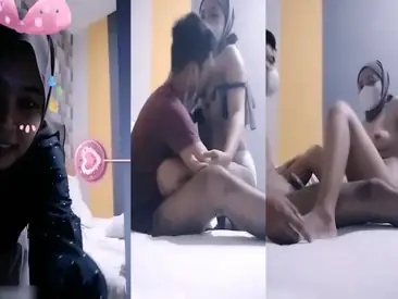 Hijab Cantik Indo Ngewe Pacar Kamar Ngentot Brutal Panas poster