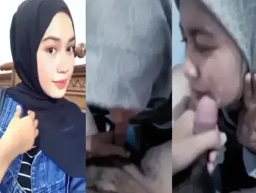 Jilbab Manis Sedot Batang Sampai Banjir Wajah Lumer WOT HD poster